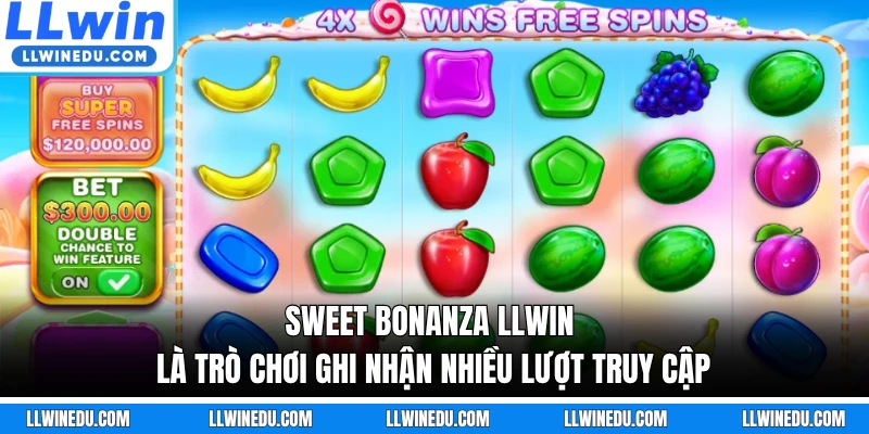 Sweet Bonanza LLWIN là trò chơi ghi nhận nhiều lượt truy cập